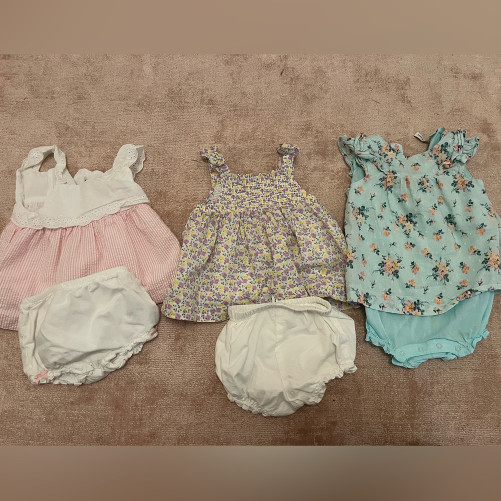 Janie and Jack Dresses, Set of 3, Size 6-12 months
